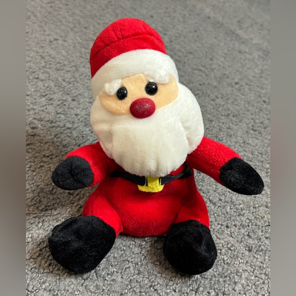 Vintage Ho Ho Beans Sears Santa Claus Bean Bag Plush Animal